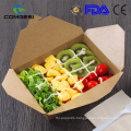 Eco-friendly disposable Custom fast food packaging easy to go for salad chicken pizza snacks